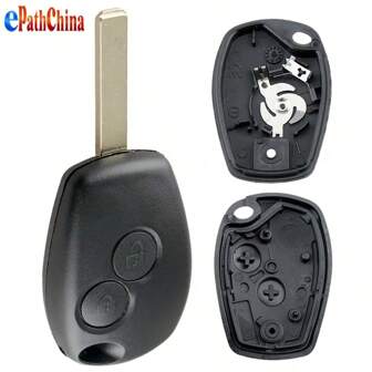 Étui de clé télécommande 2 boutons pour Renault Modus Clio 3 Twingo Kangoo