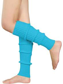 Leg Warmers For Women - Leg Warmers 80s Ribbed Knitted Long Socks For Party Sports, Fall / Winter - Multicolor - View 11