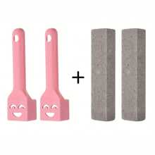 Pumice Cleaning Stone With Replaceable Handle, Toilet Cleaner, Hard Water Stain Remover, Suitable For Bathroom/Pool/Kitchen/Home Cleaning