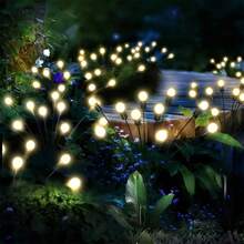 Solar Garden Firefly Light Starburst Decorative Wind Blown Light Solar Light Outdoor Decorative Light For Yard Drawer Passage Decoration, Solar Lights Outdoor