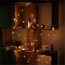 Outdoor Waterproof 60M Silver LED String Lights With 8 Modes Remote - Ideal For Christmas, Wedding, New Year, Garden & Patio Decoration Festival Lighting