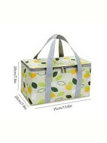 1 pièce Sac fourre-tout isotherme pour pique-nique - Matériau imperméable, panier de rangement multifonctionnel pour l'extérieur, les voyages et le camping, convient pour les pique-niques, le camping, les voyages, les fêtes et les festivals