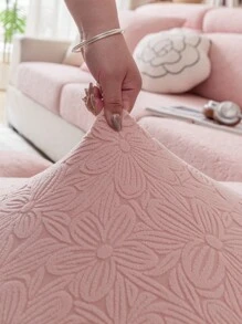 1pc Stretch Jacquard Sofa Cover, Machine Washable, Anti-Cat Scratch, Furniture Protector Sofa Cushion Cover Set With Recliner Slipcover, For Modern Living Room, Bedroom, Office Decor Room Decor Home Decor Living Room Decor Couch Cover Sofa Covers