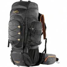 Walker Pro Internal Frame Rucksack For Travel And Trekking Front Opening Laptop Sleeve Water Repellent Rain Cover - Black - View 1