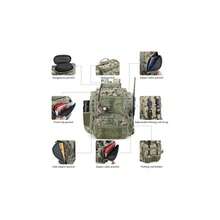 WANOON Fishing Tackle Backpack 42L Large Waterproof Storage Bag With Tackle Boxes - as pic - View 3