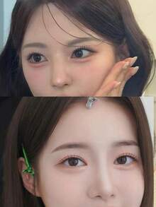 100片/套 韩国女团偶像假睫毛，C型卷翘浓密，分段式自然卡通眼型，透明睫毛梗，单根假睫毛，适合日常妆容，可在家DIY嫁接睫毛，柔软易用。 - 黑色 - 查看 4