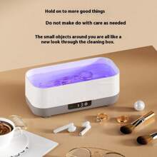Portable Household Cleaning Machine, Clean Pod Ultrasonic Cleaner, Jewelry Cleaner Machine For Ring, Glasses, Makeup Brush,200mAh