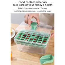 Prensa de cubitos de hielo, Molde de cubitos 68 cubos doble, Caja para hacer hielo con tapa, Moldes de hielo de silicona, Bandeja de cubitos de hielo para congelador, Caja de almacenamiento de hielo hecho en casa, Bandeja de cubitos de hielo de liberación fácil, Bandeja de cubitos de hielo reutilizable de 68 cubos, Bandeja de cubitos de hielo para cócteles y whisky de verano, Caja para hacer hielo de 68 cubos de doble capa