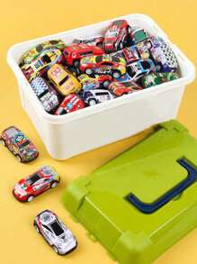 10pcs/20pcs/30pcs Alloy Car Mini Tin Back Racing Baby Toy Car Inertial Boy Simulation Fall-Resistant (Random),Back To School