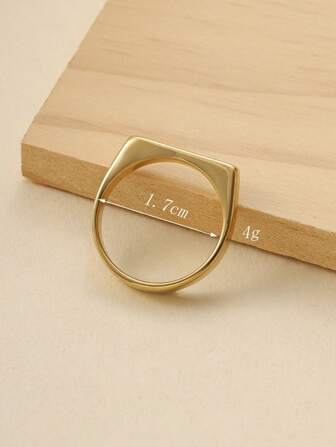 1pc stainless steel fashionable popular minimalist ring jewelry for daily decoration