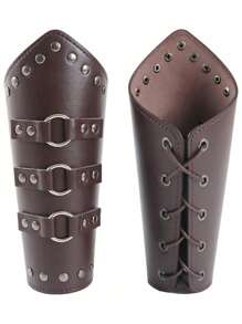 Set de 3 piezas de correas de muñeca medieval, cinturón vikingo, armadura de pirata, accesorios de disfraz para Halloween
