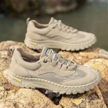 Zapatos casuales de exterior para hombre, zapatillas de moda con estilo retro, zapatos de playa de corte calado para caminar