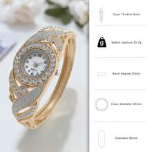 1pc Women's Fashion Simple Elegant Low-Cost Quartz Bracelet Watch