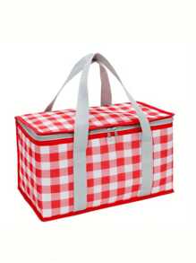 1 pièce Sac fourre-tout isotherme pour pique-nique - Matériau imperméable, panier de rangement multifonctionnel pour l'extérieur, les voyages et le camping, convient pour les pique-niques, le camping, les voyages, les fêtes et les festivals