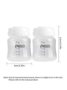 1pc Newborn Baby Breastmilk Storage Bottle, Breast Milk Collector PP Material Wide Mouth Milk Storage Container - Multicolor - View 14