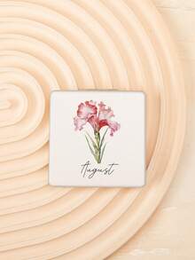 【2025新款】Ins风高级感花漾月子化妆镜|仙女必备双面镜|便携方形PU皮镜子|高颜值生日礼物