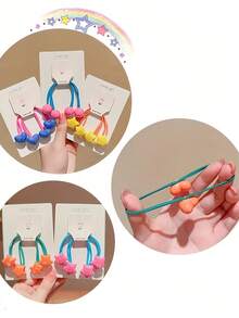 12 Stück buntes Schmetterling Haargummi Set, süße Scrunchies für Mädchen, Multifarbige vielseitige Haarzubehör, geeignet für Pferdeschwänze, Zöpfe und verschiedene Anlässe wie Schule, Reisen oder Partys, Make-up, Haargummis, Haargummibänder, Haarseile