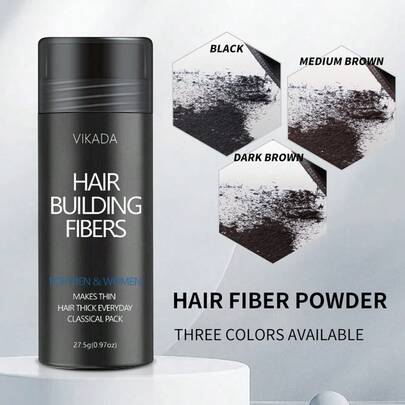 1Pc 0.97oz Hair Covering Fiber Powder, Hair Building Fibers,Fills Fine Hair, Used To Cover Sparse Hair On The Head, Fill Sparse Hair Spins, Bald Spots, Hair Seams, Decorate M-Shaped Forehead, Hairline, Waterproof And Sweat Proof,Used For Loose Hair,Fill The Forehead Hairline,Conceals Thin Hair,Unisex