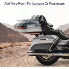 Tour Pack Relocator Kit For  Adjustable 1''3'' Trunk Lage Extend Plate Rack Relocation Kit For Touring Road King Electra Street Road Glides Trikes Glide 2014Up - Black - View 3