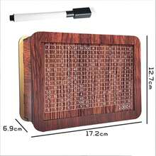 欧元现金保险库木制储蓄盒、存钱罐、现金储蓄挑战盒、木制现金盒、现金储蓄盒、成人现金储蓄盒、现金盒和目标号码现金礼品产品颜色手工制作颜色每批略有差异，不影响使用（手工制作，表面有轻微划痕），学校用品，返校 - 棕色 - 查看 15