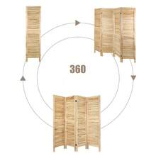 Room Dividers And Folding Privacy Screens,  Easy To Move And Freestanding, For Room Partition - Khaki - View 6