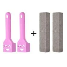 Pumice Cleaning Stone With Replaceable Handle, Toilet Cleaner, Hard Water Stain Remover, Suitable For Bathroom/Pool/Kitchen/Home Cleaning