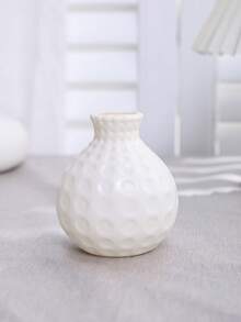 1/2/3pcs 4-6 Inch Mini Plastic Flower Vases, Home Living Room Dining Table Floral Decor Vase (Suitable For Dried Flowers), Home Decoration Room Decor Glass Vase - White - View 17