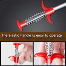 1pc 4-Claw Drain Remover Tool, Suitable For Sink, Washbasin, Floor Drain, Toilet, Pipe, Cleans Hair And Unclog Blockage