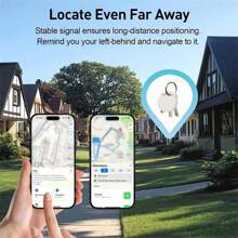 RSH 4er Pack schwarzer Smart Tag, GPS-Positionsbestimmer, Datenschutz, funktioniert mit Apple Find My (nur für iOS), austauschbare Batterie, für Taschen, Schlüssel, Fahrräder, Geldbörsen-Ortung