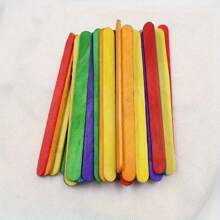 50pcs Handmade Sticks - Natural Wooden Sticks, 3.75 Inch Length, Cork, Suitable For DIY Handicrafts, Gifts(Random Color), Mother's Day, Mom's Gift,Back To School,School Supplies