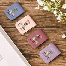 Namens-Lesezeichen mit Geburtsblume, individuelles Leder-Heimblumen-Buch, personalisiertes magnetisches Lesezeichen, Geschenk für Buchliebhaber zum Geburtstag, Buch-Accessoire, Schulmaterial, multifunktional, ornament, wiederverwendbar, modern, bunt, süß, Vintage, Cartoon, Kawaii, individuell, personalisiert, einzigartig, individualisiert, für Büro/Büro, Schule, Büro, Schüler, Studenten, Lehrer, Universität, College, Wohnheim, Lehrerin, Jungen und Mädchen, Teenager, Mittelschüler, Oberschüler der Oberstufe, Universitätsstudenten, Freshman, Sophomore, Underklassiker