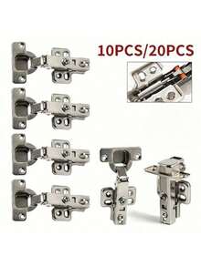 [软关闭橱柜铰链] 35mm 软关闭厨柜铰链 - 20/10 CP 包装橱柜标准门铰链，衣柜橱柜固定装置