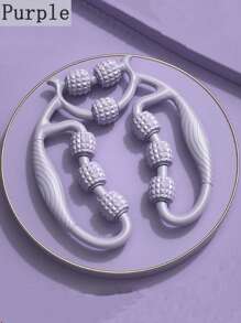 1pc Leg Massager Device, Leg Roller Slimming Body Shaper With 9 Massage Wheels For Calf Muscle Relaxation And Fitness Gym Accessories