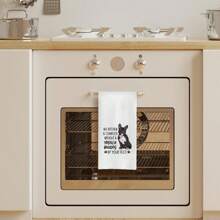 1pc  Kitchen Room Decor  Mother Day Gift French Bulldog Kitchen Towels - French Bulldog Gifts For Women, Gifts For French Bulldog Lovers, No Kitchen Is Complete Without A French Bulldog Dog Hand Towels Dish Towels, 16x24