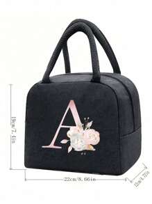 Isolierte Lunch Tasche mit Bären Muster auf der Vorderseite und A-Z Buchstaben Muster auf der Rückseite, isolierte Lunch Box Tasche, Lunch Kühltasche mit dickem Alufolie, Picknik Kühltasche, tragbare Lunch Box Tasche für Arbeit und Outdoor, Lunch Tasche, Arbeits-und Schultasche, Lehrer Aufbewahrungstasche, Klassenzimmer Tasche, Klassenzimmer Aufbewahrungstasche. Geschenke für Frauen, Geschenke für Männer.