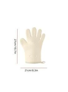 1 Rękawice do grilla, Rękawice do grilla, Rękawice kuchenne odporne na ciepło, Silikonowe rękawice kuchenne, Wodoodporny i antypoślizgowy stojak na garnki, Nadaje się do grillowania, gotowania, pieczenia