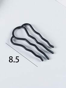 3 bucăți de agrafe de păr minimaliste, versatile, moale, agrafe de păr în formă de U, perfecte pentru femei