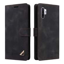Wallet Minimalist Style Flip Cover Phone Case Compatible With Samsung S Series And A Series - Black - View 35