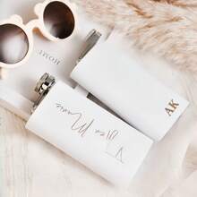 1 件定制不锈钢 200 毫升酒壶，便携式迷你酒瓶，个性化酒精醒酒器礼物，银色/白色/绿色/黑色/浅粉色/深粉色 - 彩色 - 查看 5