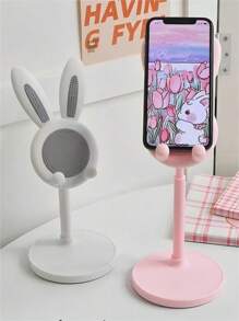 Suporte para tablet dobrável ajustável em formato de coelho, 2 peças, suporte para celular, dia dos namorados, casamento, aniversário, volta às aulas