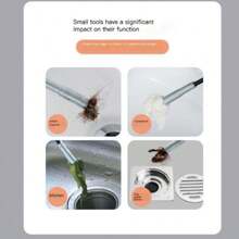 1pc 4-Claw Drain Remover Tool, Suitable For Sink, Washbasin, Floor Drain, Toilet, Pipe, Cleans Hair And Unclog Blockage