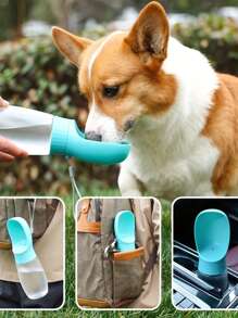 1pc Pet Outdoor Water Cup, Multifunctional Pet Water Feeder, Portable Pet Drinking Water Bottle