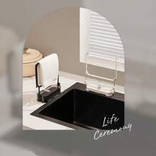 1pc Kitchen Suction Cup Drain Rack, Premium Kitchen Sink Drain Filter - Collapsible Upright Filter Basket, Kitchen Sink Filter Screen, Dishwashing Sink Filter Screen, Drainage Rack, Kitchen Accessories, Kitchen Organiser, Kitchen Storage, With 50 Pcs One-Time Mesh Drain Strainer, Effectively Traps Food Debris And Easy To Clean - Space-Saving, Reusable Design, Suitable For Filtering Kitchen Waste, Leftover Food, Garbage