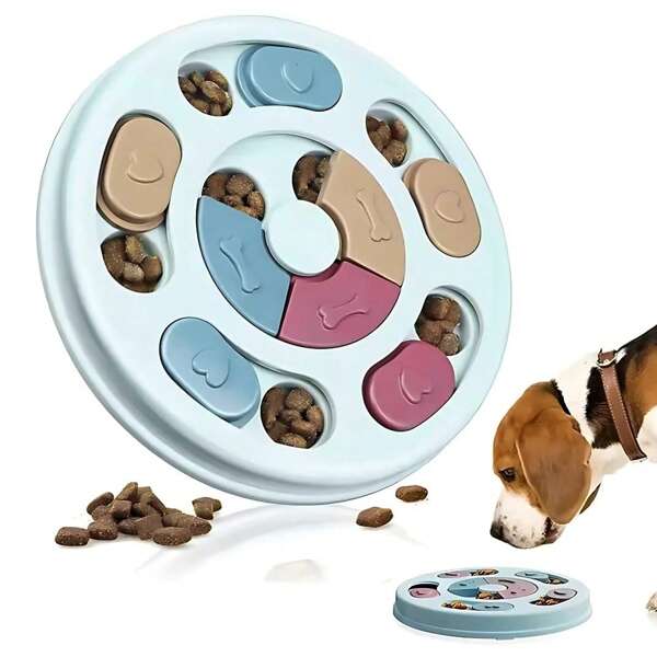 1pc Pet Feeder, Pet Puzzle Feeder Toy, Dog Puzzle Toy, Cat & Dog Hide And Seek Feeder, Pet Training Toy