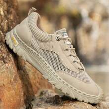Zapatos casuales de exterior para hombre, zapatillas de moda con estilo retro, zapatos de playa de corte calado para caminar