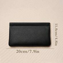 1pc. Self-Closed Head-Layer Leather Wallet. Passport And Driver's License Certificate Set. Headphone Data Cable Storage. Cash Storage Bag. Makeup Bag