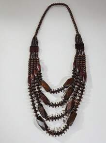 2025 New Handmade Beaded Multi-Layer Necklace, Bohemian European And American Fashion Retro Style Versatile