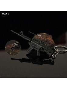Mini Zinc Alloy Keychain Submachine Gun Keychain Boyfriend Husband Birthday Gift - Gun - View 14