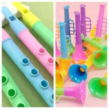 2 peças/Conjunto Brinquedos de Instrumentos Musicais Plásticos Realistas Variados, Feitos de Materiais Plásticos para Brincadeiras Normais, Adereços de Performance de Festa, Presente de Festa, Presente para Volta às Aulas e Temporada de Formatura