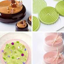 1 件 15 孔螺旋硅胶模具，用于烘焙慕斯蛋糕、冰淇淋甜点、布丁、布朗尼糕点、软糖、果冻蛋糕 - 白色 - 查看 4